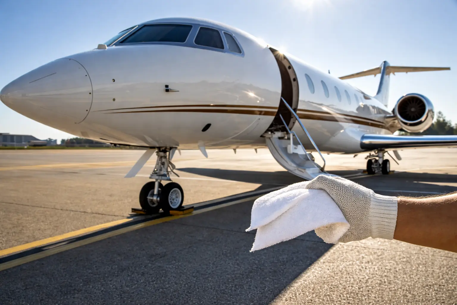 professional aircraft cleaning protecting long-term value of a private jet